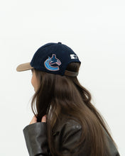 Load image into Gallery viewer, STARTER x VANCOUVER CANUCKS Leather Brim Cap