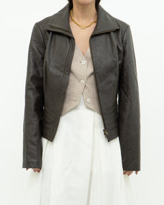 Vintage x BEBE Brown Leather Jacket (XS-L)