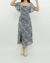 Load image into Gallery viewer, ASTR THE LABEL x Blue Ruffled Floral Dress (M)