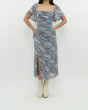 Load image into Gallery viewer, ASTR THE LABEL x Blue Ruffled Floral Dress (M)