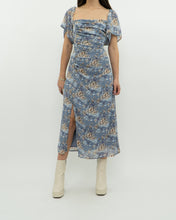 Load image into Gallery viewer, ASTR THE LABEL x Blue Ruffled Floral Dress (M)