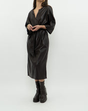 Load image into Gallery viewer, Vintage x Made in Canada x Brown Faux Leather Dress (XS-M)