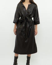 Load image into Gallery viewer, Vintage x Made in Canada x Brown Faux Leather Dress (XS-M)