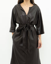 Load image into Gallery viewer, Vintage x Made in Canada x Brown Faux Leather Dress (XS-M)