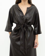 Load image into Gallery viewer, Vintage x Made in Canada x Brown Faux Leather Dress (XS-M)