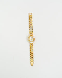 Vintage x LOLINA Gold-Plated Rhinestone Watch