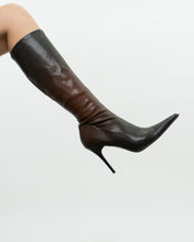 Load image into Gallery viewer, Vintage x Made in Italy x Brown Ombre Leather Sock Boots (7)