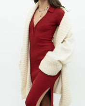 Load image into Gallery viewer, Vintage x ABRECOMBIE &amp; FITCH x Red Fine Knit Bodycon Dress (XS)