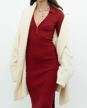 Load image into Gallery viewer, Vintage x ABRECOMBIE &amp; FITCH x Red Fine Knit Bodycon Dress (XS)