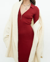 Load image into Gallery viewer, Vintage x ABRECOMBIE &amp; FITCH x Red Fine Knit Bodycon Dress (XS)