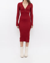 Load image into Gallery viewer, Vintage x ABRECOMBIE &amp; FITCH x Red Fine Knit Bodycon Dress (XS)