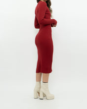 Load image into Gallery viewer, Vintage x ABRECOMBIE &amp; FITCH x Red Fine Knit Bodycon Dress (XS)