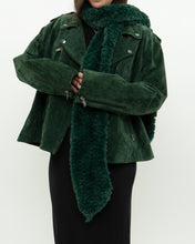 Load image into Gallery viewer, Vintage x Forest Green Fuzzy Soft Scarf