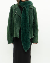 Load image into Gallery viewer, Vintage x Forest Green Fuzzy Soft Scarf