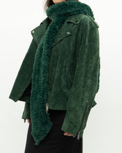 Load image into Gallery viewer, Vintage x Forest Green Fuzzy Soft Scarf