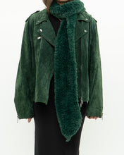 Load image into Gallery viewer, Vintage x Forest Green Fuzzy Soft Scarf