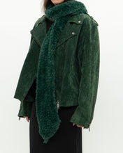 Load image into Gallery viewer, Vintage x Forest Green Fuzzy Soft Scarf