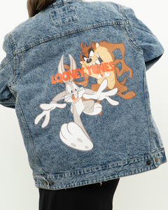 LOONEY TUNES x MEMBERS ONLY Acid Wash Denim Jacket (S-XL)