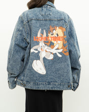 Load image into Gallery viewer, LOONEY TUNES x MEMBERS ONLY Acid Wash Denim Jacket (S-XL)