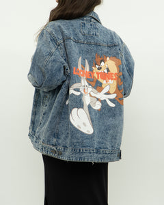 LOONEY TUNES x MEMBERS ONLY Acid Wash Denim Jacket (S-XL)