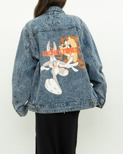 LOONEY TUNES x MEMBERS ONLY Acid Wash Denim Jacket (S-XL)