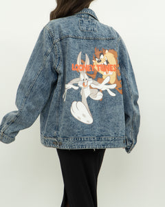 LOONEY TUNES x MEMBERS ONLY Acid Wash Denim Jacket (S-XL)