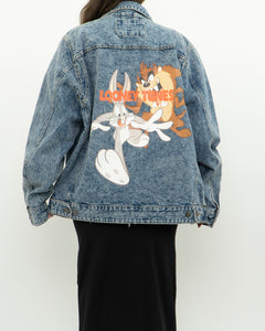 LOONEY TUNES x MEMBERS ONLY Acid Wash Denim Jacket (S-XL)