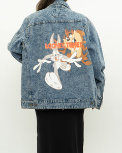 LOONEY TUNES x MEMBERS ONLY Acid Wash Denim Jacket (S-XL)