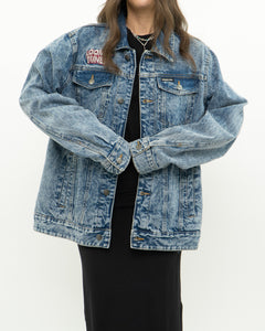 LOONEY TUNES x MEMBERS ONLY Acid Wash Denim Jacket (S-XL)