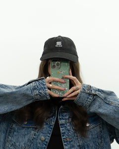 SOLANA x Black Faded Denim Hat