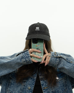 SOLANA x Black Faded Denim Hat