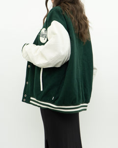 Vintage x LEVIS SILVERTAB Green Felt Varsity Jacket (S-XL)