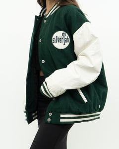 Vintage x LEVIS SILVERTAB Green Felt Varsity Jacket (S-XL)