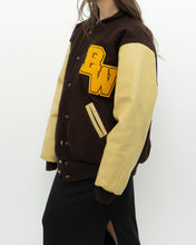 Load image into Gallery viewer, Vintage x Brown Felt &amp; Leather Varsity Jacket (M-XL)