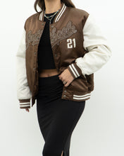 Load image into Gallery viewer, Vintage x SOUTHPOLE Brown Satin Varsity Jacket (XS-M)