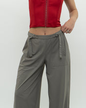 Load image into Gallery viewer, Vintage x Made in Italy x SARAH PACINI Light Grey Flowy Dress Pant (S, M)