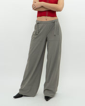 Load image into Gallery viewer, Vintage x Made in Italy x SARAH PACINI Light Grey Flowy Dress Pant (S, M)