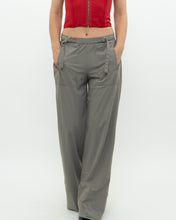 Load image into Gallery viewer, Vintage x Made in Italy x SARAH PACINI Light Grey Flowy Dress Pant (S, M)