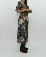 Load image into Gallery viewer, Modern x Green Floral Satin Jumpsuit (XS, S)