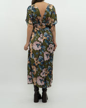 Load image into Gallery viewer, Modern x Green Floral Satin Jumpsuit (XS, S)