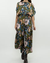 Load image into Gallery viewer, Modern x Green Floral Satin Jumpsuit (XS, S)