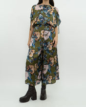 Load image into Gallery viewer, Modern x Green Floral Satin Jumpsuit (XS, S)