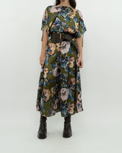 Load image into Gallery viewer, Modern x Green Floral Satin Jumpsuit (XS, S)