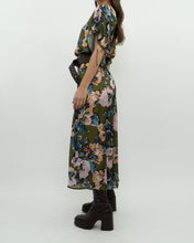 Load image into Gallery viewer, Modern x Green Floral Satin Jumpsuit (XS, S)