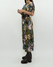 Load image into Gallery viewer, Modern x Green Floral Satin Jumpsuit (XS, S)