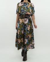 Load image into Gallery viewer, Modern x Green Floral Satin Jumpsuit (XS, S)