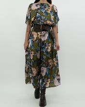 Load image into Gallery viewer, Modern x Green Floral Satin Jumpsuit (XS, S)