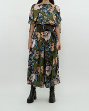 Load image into Gallery viewer, Modern x Green Floral Satin Jumpsuit (XS, S)