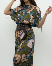 Load image into Gallery viewer, Modern x Green Floral Satin Jumpsuit (XS, S)