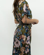 Load image into Gallery viewer, Modern x Green Floral Satin Jumpsuit (XS, S)